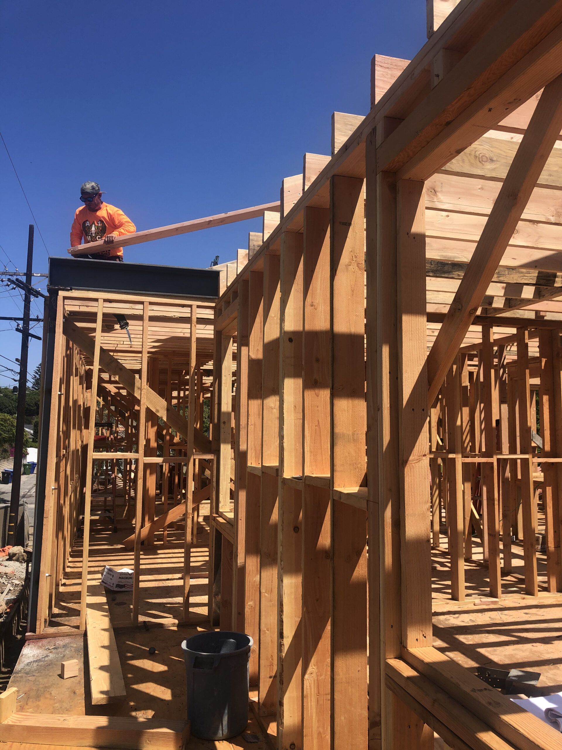 Foundation for home construction in Los Angeles