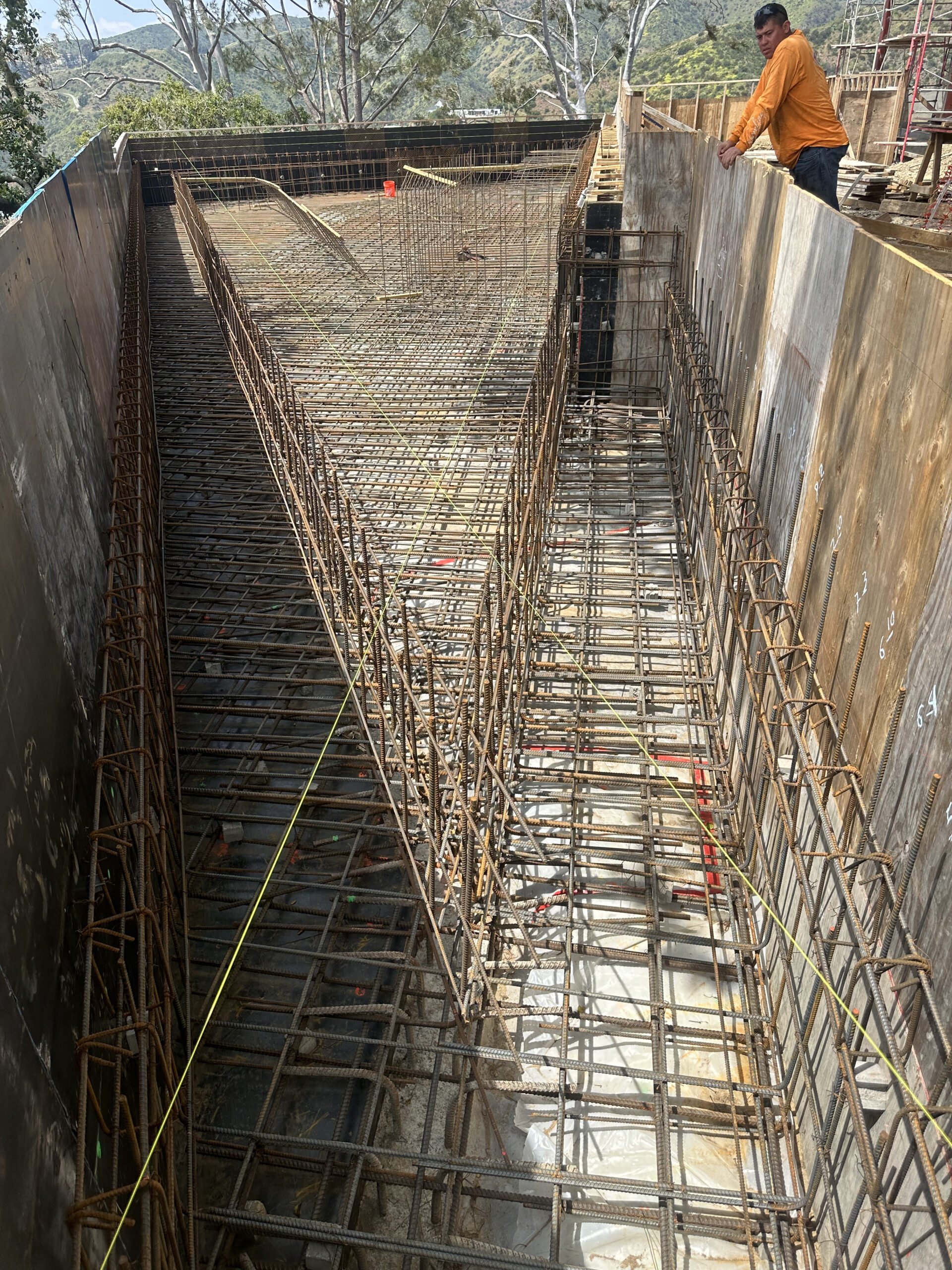 Foundation construction in Los Angeles – ADU Construction site
